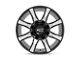 Moto Metal Spider Gloss Black Machined Wheel; 20x10 (18-24 Jeep Wrangler JL)
