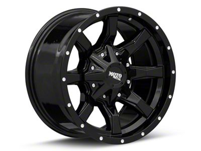 Moto Metal MO970 Gloss Black with Milled Lip Wheel; 20x10 (18-24 Jeep Wrangler JL)