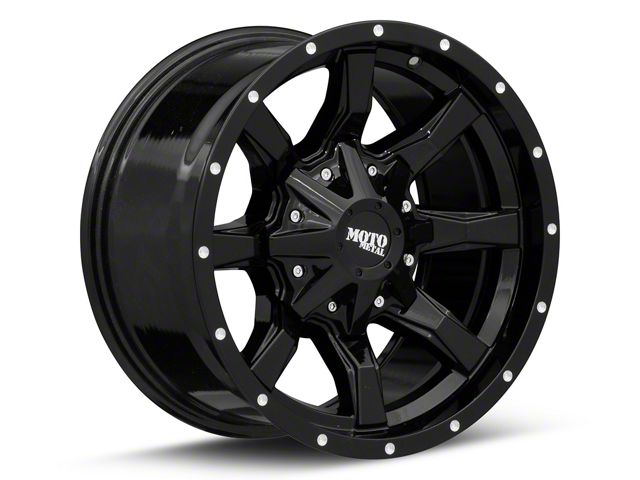 Moto Metal MO970 Gloss Black with Milled Lip Wheel; 20x10 (99-04 Jeep Grand Cherokee WJ)