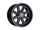 Moto Metal Shift Matte Gray with Gloss Black Inserts Wheel; 20x9 (07-18 Jeep Wrangler JK)