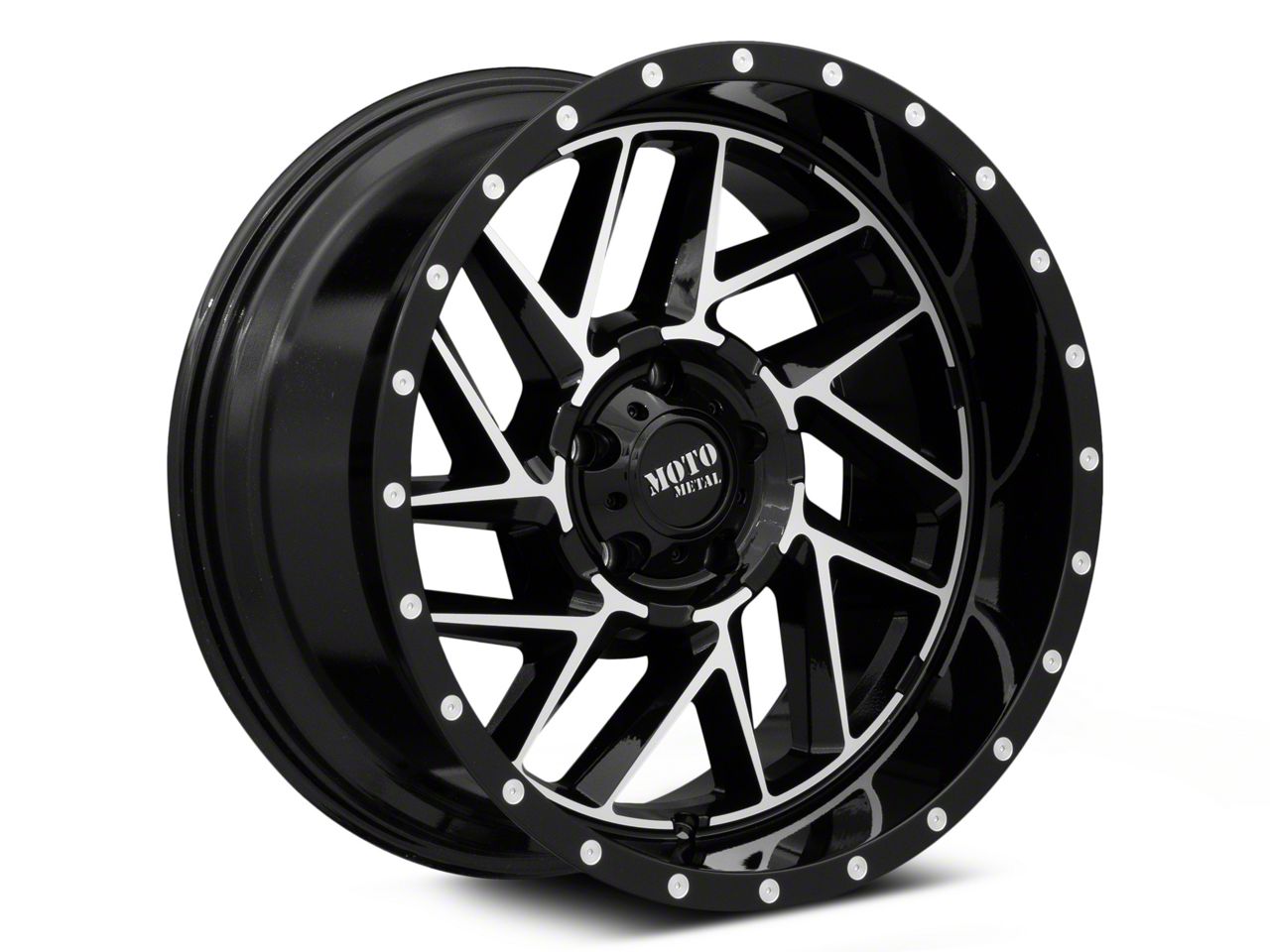 Moto Metal Jeep Cherokee Breakout Gloss Black Machined Wheel; 16x8 ...