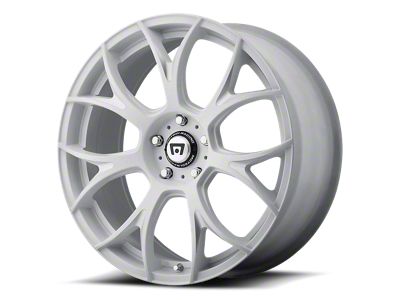 Motegi MR126 Matte White with Milled Accents Wheel; 17x8 (87-95 Jeep Wrangler YJ)