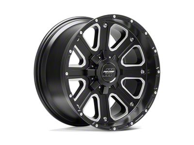 Pro Comp Wheels Axis Satin Black Milled Wheel; 17x9 (07-18 Jeep Wrangler JK)