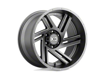 XD Swipe Satin Gray Milled 6-Lug Wheel; 17x9; 18mm Offset (05-21 Frontier)