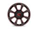 XD Reactor Gloss Black Milled with Red Tint Wheel; 20x9 (20-24 Jeep Gladiator JT)
