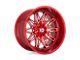 XD Gunner Candy Red Milled Wheel; 22x12 (20-24 Jeep Gladiator JT)