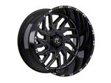 TIS 544 Gloss Black Milled Wheel; 20x10; -20mm Offset (20-26 Jeep Gladiator JT)