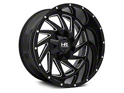 Hardrock Offroad Crusher Gloss Black Milled 5-Lug Wheel; 20x12; -44mm Offset (94-01 RAM 1500)