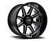 Motiv Offroad Balast Gloss Black with Chrome Accents Wheel; 18x9 (11-21 Jeep Grand Cherokee WK2)