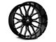 Axe Wheels AX6.0 Gloss Black Milled Wheel; 22x12; -44mm Offset (18-24 Jeep Wrangler JL)