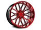 Axe Wheels AX6.2 Candy Red Wheel; 22x12; -44mm Offset (07-18 Jeep Wrangler JK)