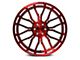 Axe Wheels AX6.2 Candy Red Wheel; 22x12; -44mm Offset (18-24 Jeep Wrangler JL)