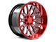 Axe Wheels AX6.2 Candy Red Wheel; 22x12; -44mm Offset (76-86 Jeep CJ7)