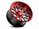 Axe Wheels AX6.2 Candy Red Wheel; 22x12; -44mm Offset (07-18 Jeep Wrangler JK)