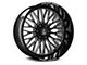 Axe Wheels Kratos Gloss Black Milled Wheel; 22x12; -44mm Offset (07-18 Jeep Wrangler JK)