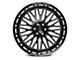 Axe Wheels Kratos Gloss Black Milled Wheel; 22x12; -44mm Offset (07-18 Jeep Wrangler JK)