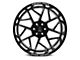 Axe Wheels Nemesis Gloss Black Milled Wheel; 22x12; -44mm Offset (07-18 Jeep Wrangler JK)