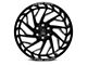 Axe Wheels Zeus Gloss Black Milled Wheel; 20x12; -44mm Offset (07-18 Jeep Wrangler JK)