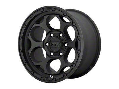 KMC Dirty Harry Textured Black 6-Lug Wheel; 18x8.5; 18mm Offset (05-21 Frontier)
