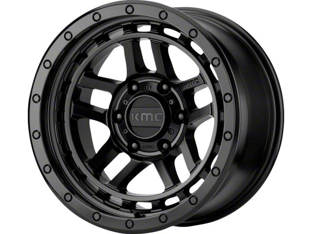 KMC Recon Satin Black 6-Lug Wheel; 18x8.5; 18mm Offset (22-23 Frontier)