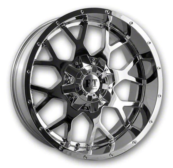 Full Throttle Off Road Jeep Wrangler FT0151 Chrome Wheel; 20x10 01512010513824CH (7686 Jeep CJ7