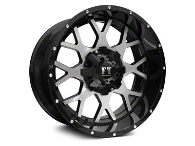 Full Throttle Off Road FT0151 Gloss Black Machined 5-Lug Wheel; 18x9; -12mm Offset (05-15 Tacoma)