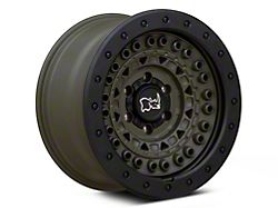 Black Rhino Barricade Olive Drab Green with Black Rock Guard 6-Lug Wheel; 18x9; 0mm Offset (22-23 Frontier)