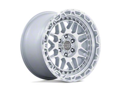 Black Rhino Holcomb Gloss Silver with Mirror Cut Face 6-Lug Wheel; 18x9.5; 18mm Offset (05-21 Frontier)