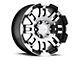 Vision Off-Road Warrior Gloss Black Machined 6-Lug Wheel; 16x8; 12mm Offset (22-24 Frontier)