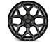 4Play 4P06 Gloss Black with Brushed Face Wheel; 22x10 (18-24 Jeep Wrangler JL)