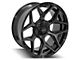 4Play 4P06 Gloss Black with Brushed Face Wheel; 22x10 (18-24 Jeep Wrangler JL)