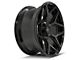 4Play 4P06 Gloss Black with Brushed Face Wheel; 22x10 (76-86 Jeep CJ7)