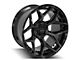 4Play 4P06 Gloss Black with Brushed Face Wheel; 22x12 (76-86 Jeep CJ7)