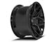 4Play 4P06 Gloss Black with Brushed Face Wheel; 22x12 (07-18 Jeep Wrangler JK)