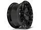 4Play 4P55 Gloss Black with Brushed Face Wheel; 22x10 (76-86 Jeep CJ7)