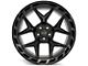 4Play 4P55 Gloss Black with Brushed Face Wheel; 22x12 (07-18 Jeep Wrangler JK)