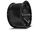 4Play 4P63 Gloss Black with Brushed Face Wheel; 22x12 (20-24 Jeep Gladiator JT)