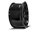 4Play 4P70 Gloss Black with Brushed Face Wheel; 22x10 (20-24 Jeep Gladiator JT)