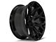 4Play 4P83 Gloss Black with Brushed Face Wheel; 22x10 (18-24 Jeep Wrangler JL)