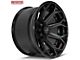 4Play 4P83 Gloss Black with Brushed Face Wheel; 22x12 (20-24 Jeep Gladiator JT)
