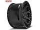 4Play 4P83 Gloss Black with Brushed Face Wheel; 22x12 (76-86 Jeep CJ7)