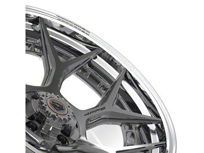 4Play Forged Series 4PF6 Brushed with Tinted Clear Center and Polished Barrel Wheel; 22x10 (76-86 Jeep CJ7)