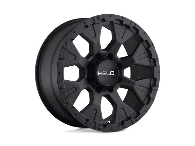 HELO HE878 Satin Black Wheel; 17x9 (97-06 Jeep Wrangler TJ)