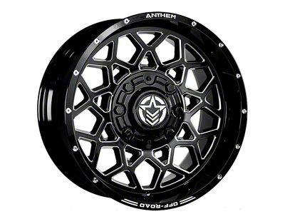 Anthem Off-Road Avenger Gloss Black Milled 6-Lug Wheel; 18x9; 18mm Offset (22-24 Frontier)
