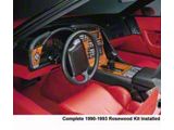 Rosewood Dash & Trim Set, With 6-Speed Transmission (92-93 Corvette C4)