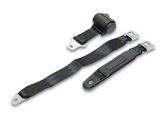 RetroBelt 2-Point Starburst Push Button Retractable Lap Seat Belt with Hardware Kit (Universal; Some Adaptation May Be Required)