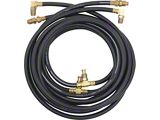 Convertible Top Hydraulic Hose Set; Black Rubber (55-57 Bel Air)