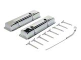 Engine Dress Up Kit with Short Valve Covers; Chrome (78-86 Corvette C3 & C4)