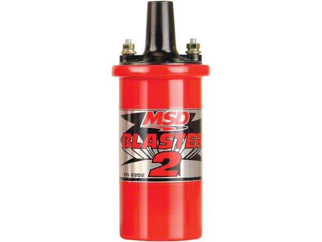 MSD Blaster 2 Series Ignition Coil; Red (76-81 5.0L Jeep CJ7)
