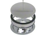 14-Inch Round Smooth Air Cleaner; Chrome (Universal; Some Adaptation May Be Required)